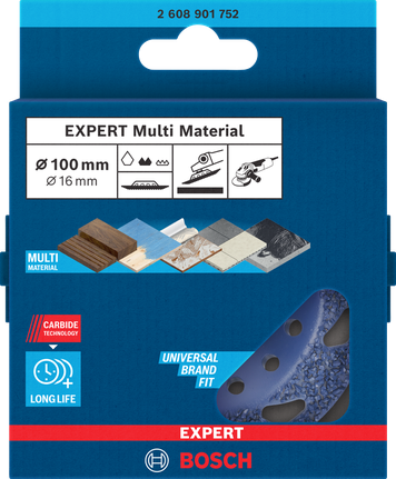 Bosch EXPERT Multi Material carbide grinding head medium.